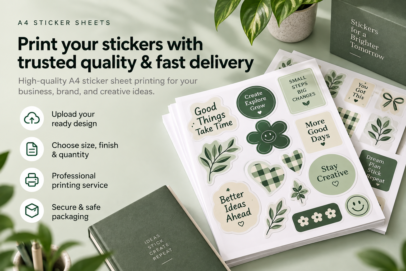 A4 sticker sheets - Print your stickers with trusted quality and fast delivery
